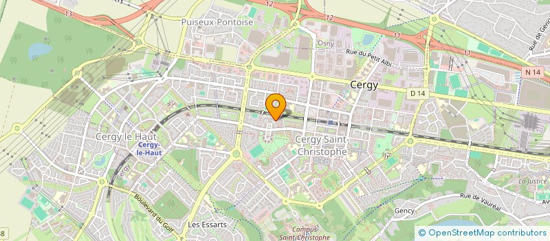 localisation de l'entreprise MADAME VERA MAKOYA  CERGY