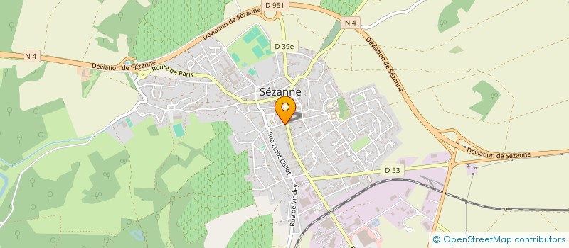 localisation de l'entreprise MADAME VERA MAZURE à SEZANNE