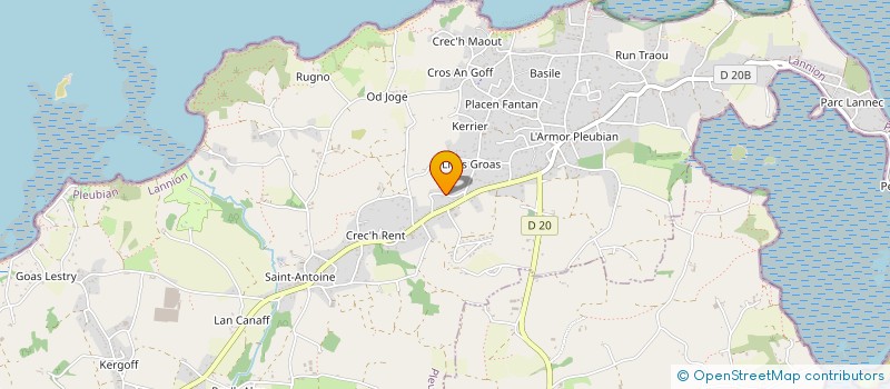 localisation de l'entreprise MADAME VERA MORIN  PLEUBIAN