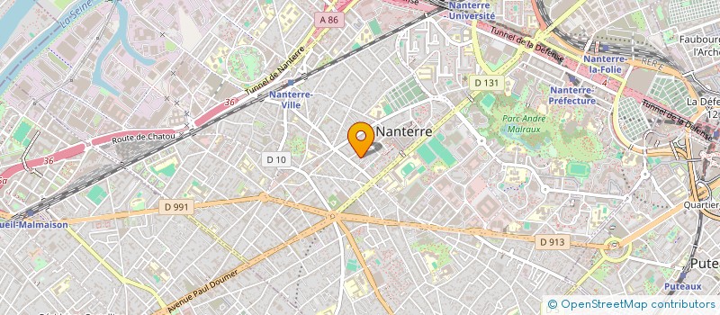 localisation de l'entreprise MADAME VERA SINQUIN  NANTERRE