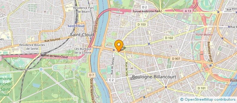 localisation de l'entreprise MADAME VERA SURAQUI à BOULOGNE-BILLANCOURT