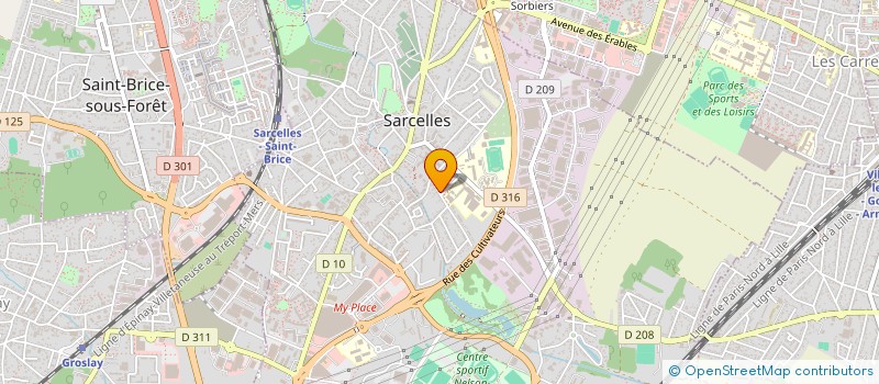 localisation de l'entreprise MADAME VERA TRINCA  SARCELLES