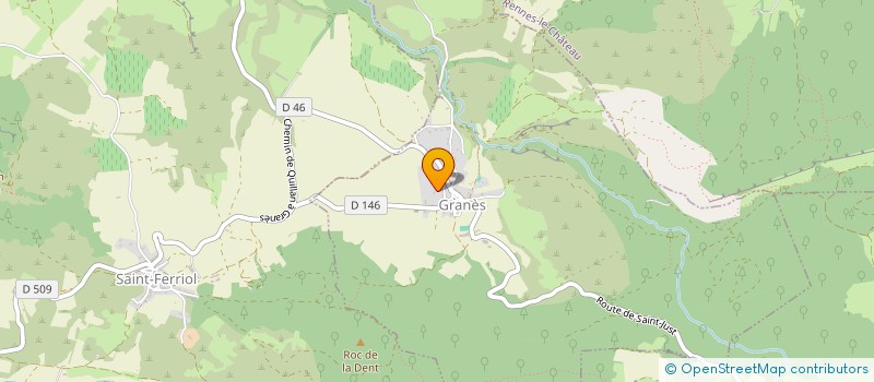 localisation de l'entreprise MADAME VERANE AMIOT  GRANES