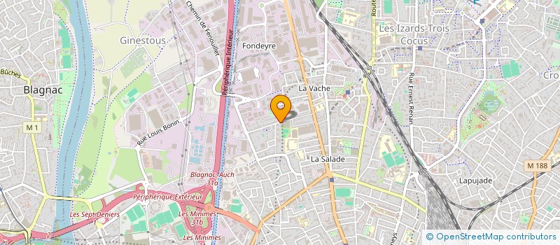 localisation de l'entreprise MADAME VERANNE MONCHO  TOULOUSE