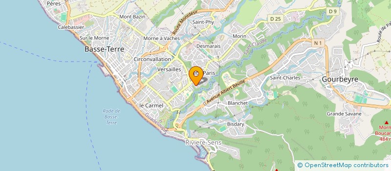 localisation de l'entreprise MADAME VERDAN HONORE  BASSE-TERRE