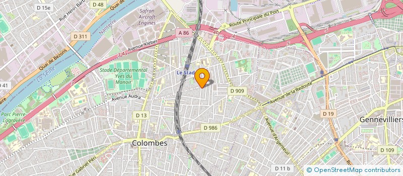 localisation de l'entreprise MADAME VERENE CORDEZ à COLOMBES