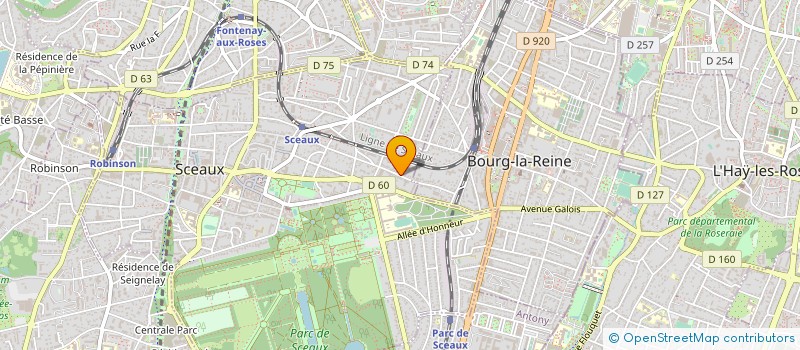 localisation de l'entreprise MADAME VERENE GUYER à SCEAUX