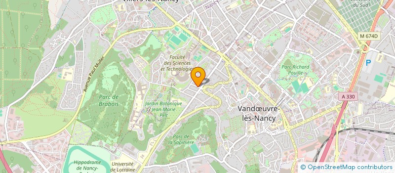localisation de l'entreprise MADAME VERENE LONGCHAMP à VANDŒUVRE-LES-NANCY