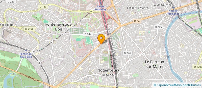 localisation de l'entreprise MADAME VERGEL NEREA  NOGENT-SUR-MARNE