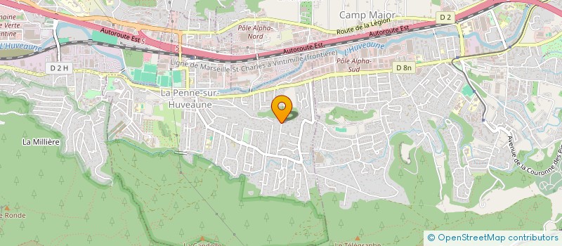 localisation de l'entreprise MADAME VERGINE OHANESSIAN  LA PENNE-SUR-HUVEAUNE