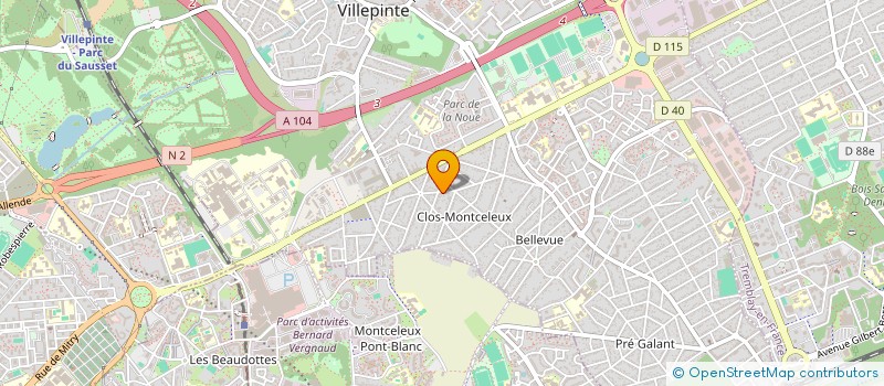localisation de l'entreprise MADAME VERICA DJORDJEVICSAVIC à VILLEPINTE