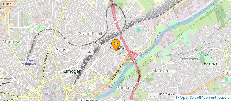 localisation de l'entreprise MADAME VERIDIANA DE MENEZES à LIMOGES