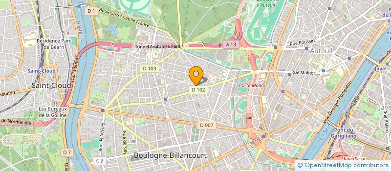 localisation de l'entreprise MADAME VERNADETTE FRIAS  BOULOGNE-BILLANCOURT