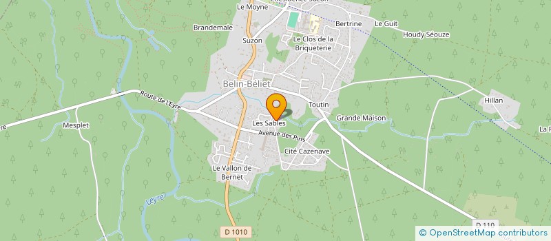 localisation de l'entreprise MADAME VERONICA ABAD  BELIN-BELIET