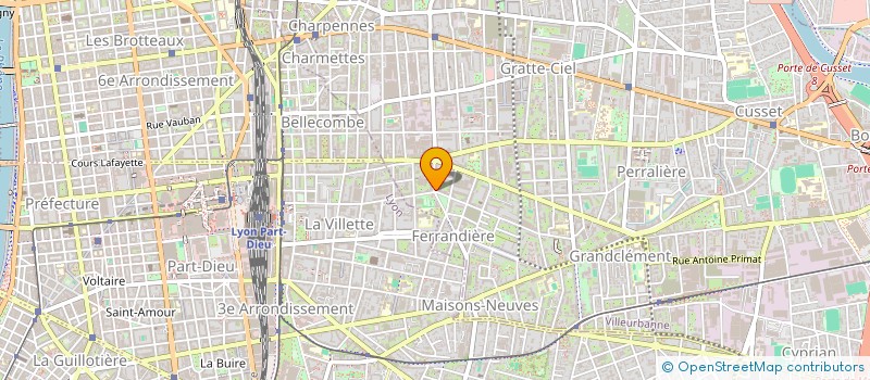 localisation de l'entreprise MADAME VERONICA CEBOTARU à VILLEURBANNE