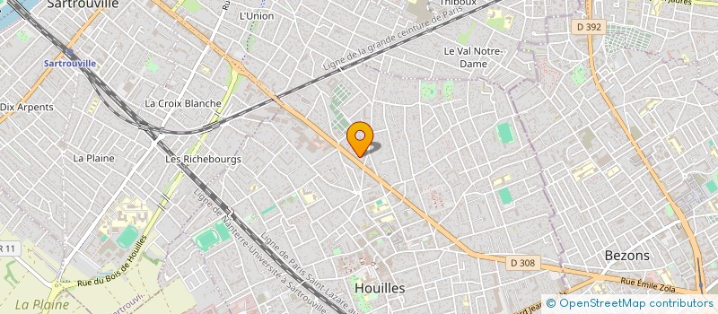 localisation de l'entreprise MADAME VERONICA CIOBANU  HOUILLES