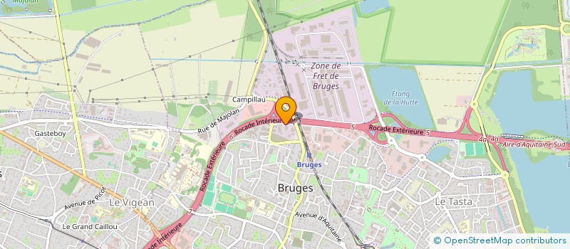 localisation de l'entreprise MADAME VERONICA CLAUDIA BUDAU à BRUGES