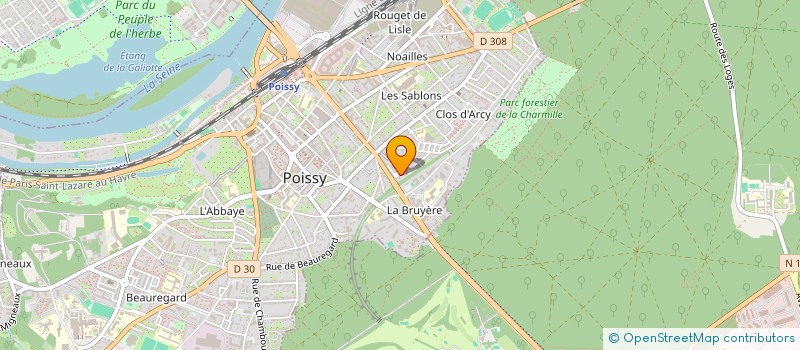 localisation de l'entreprise MADAME VERONICA ELONDA BARE  POISSY