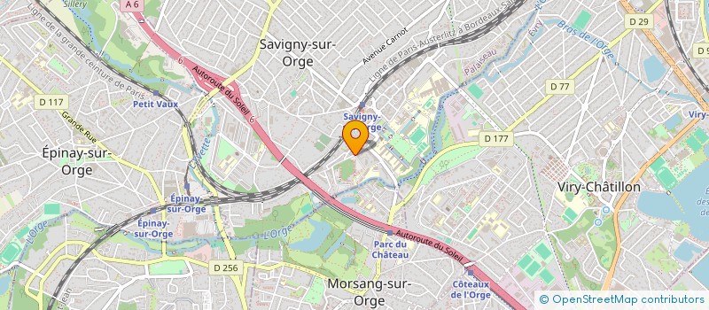 localisation de l'entreprise MADAME VERONICA GARCIA ESCOBAR  SAVIGNY-SUR-ORGE
