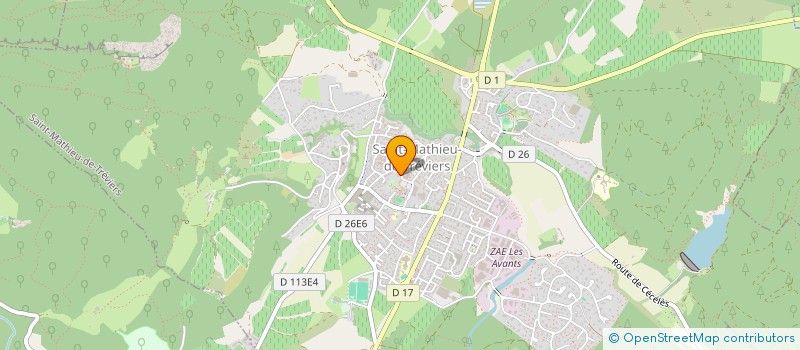 localisation de l'entreprise MADAME VERONICA GARCIA FUENTES  SAINT-MATHIEU-DE-TREVIERS