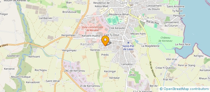 localisation de l'entreprise MADAME VERONICA GONZALEZ VANEK  SAINT-POL-DE-LEON