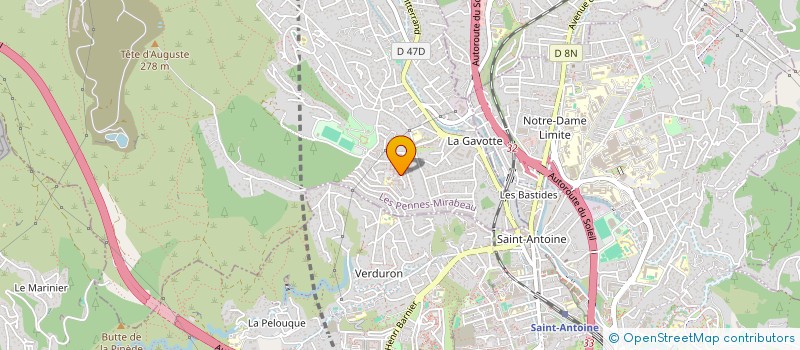 localisation de l'entreprise MADAME VERONICA GUEVARA HARO à LES PENNES-MIRABEAU
