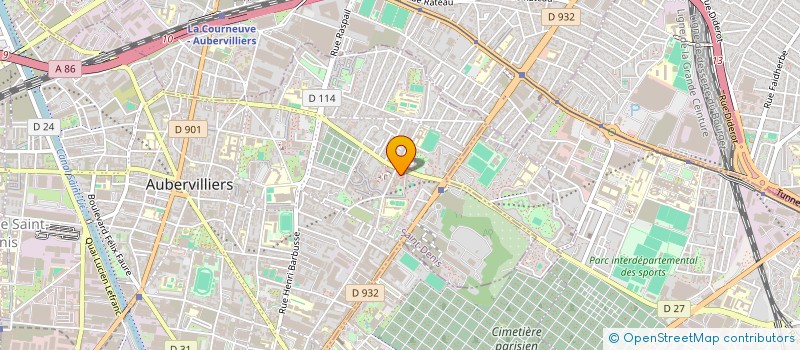 localisation de l'entreprise MADAME VERONICA PATRICIA NAVARETTE  AUBERVILLIERS