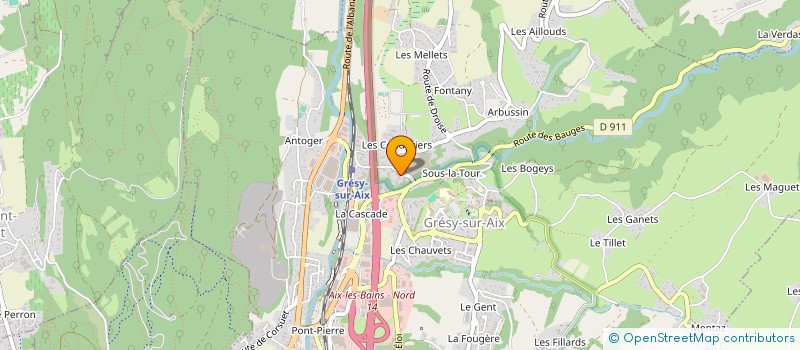 localisation de l'entreprise MADAME VERONICA SILVA  GRESY-SUR-AIX