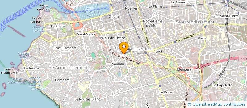 localisation de l'entreprise MADAME VERONIKA HONZIKOVA  MARSEILLE