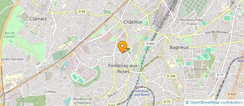 localisation de l'entreprise MADAME VERONIQUE ADELINE DOSUNA à FONTENAY-AUX-ROSES