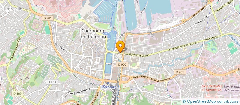 localisation de l'entreprise MADAME VERONIQUE ALBE à CHERBOURG-EN-COTENTIN