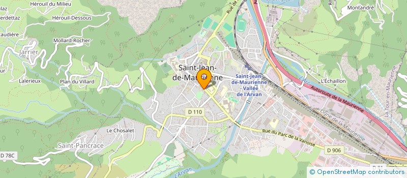 localisation de l'entreprise MADAME VERONIQUE ALBERT  SAINT-JEAN-DE-MAURIENNE