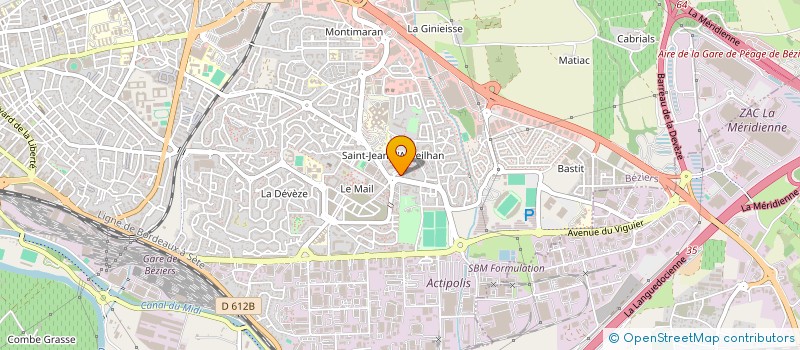 localisation de l'entreprise MADAME VERONIQUE ALETTO  BOUJAN-SUR-LIBRON