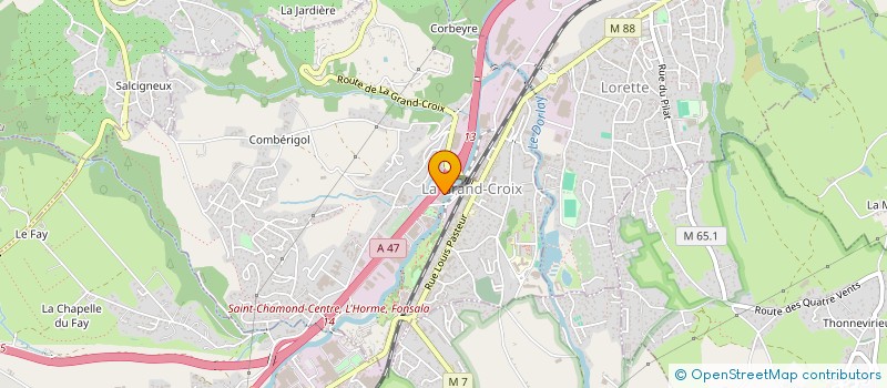 localisation de l'entreprise MADAME VERONIQUE ALEXIS  LA GRAND-CROIX