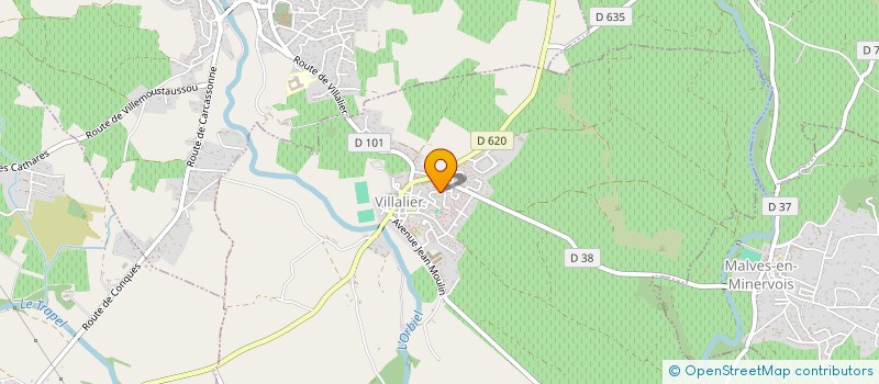 localisation de l'entreprise MADAME VERONIQUE ALIAGA  MALVES-EN-MINERVOIS