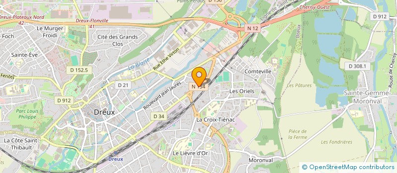 localisation de l'entreprise MADAME VERONIQUE ALLOUCHE à DREUX