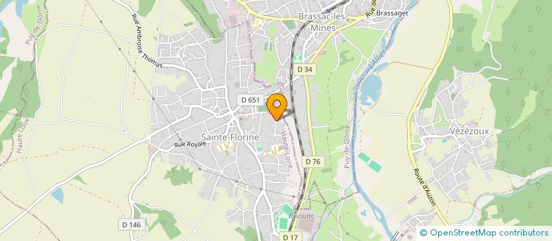 localisation de l'entreprise MADAME VERONIQUE ANDRAUD  SAINTE-FLORINE