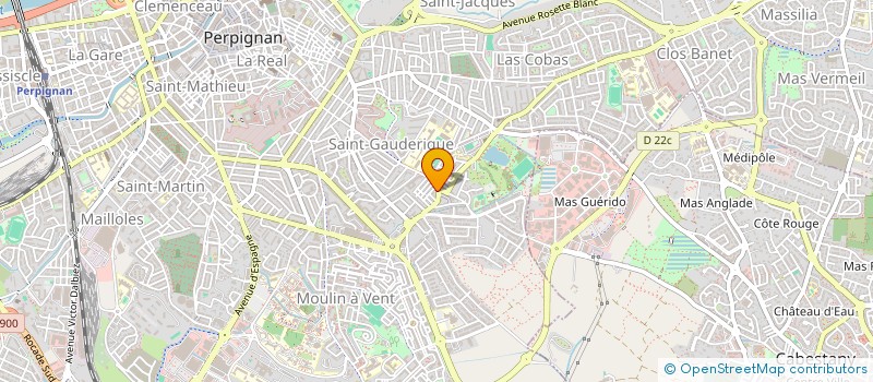 localisation de l'entreprise MADAME VERONIQUE ANDURAND  PERPIGNAN