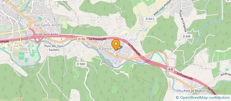 localisation de l'entreprise MADAME VERONIQUE ANGRAND  LE THOLONET