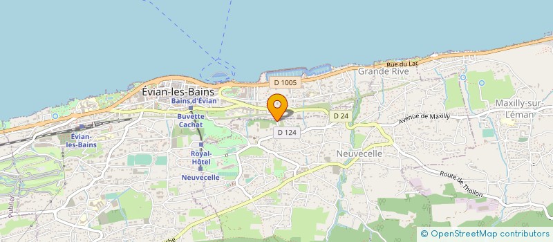 localisation de l'entreprise MADAME VERONIQUE ARWACHER  EVIAN-LES-BAINS