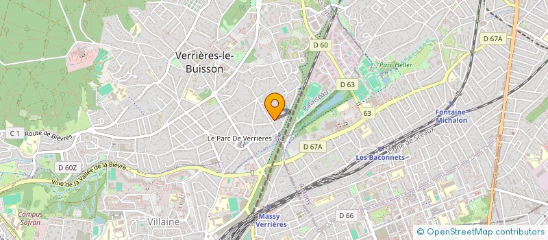localisation de l'entreprise MADAME VERONIQUE AUBERT à VERRIERES-LE-BUISSON