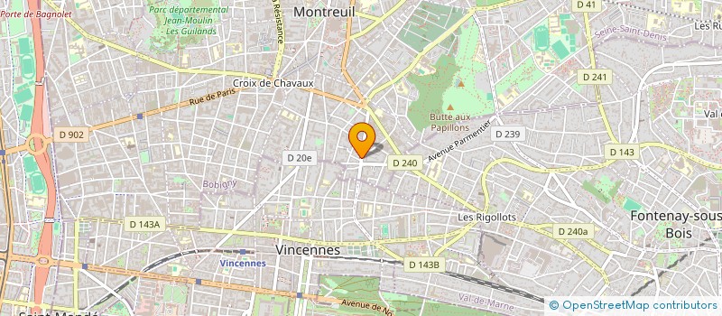 localisation de l'entreprise MADAME VERONIQUE AUBRUN à MONTREUIL