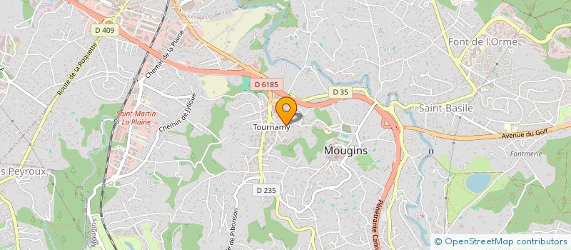 localisation de l'entreprise MADAME VERONIQUE AUDINETTE à MOUGINS