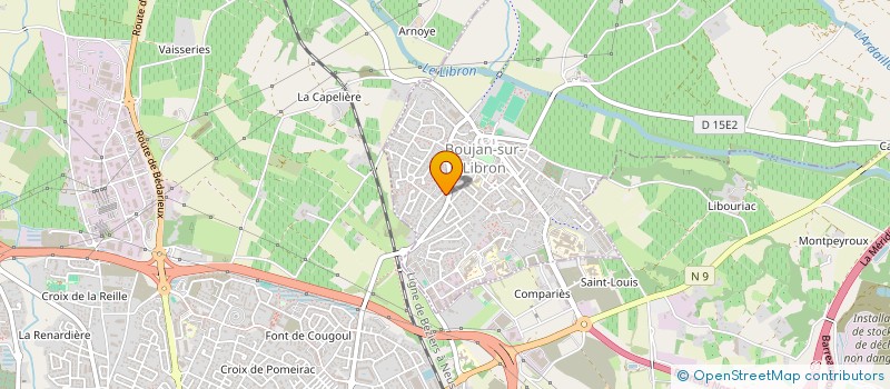 localisation de l'entreprise MADAME VERONIQUE AUDOUARD  BOUJAN-SUR-LIBRON