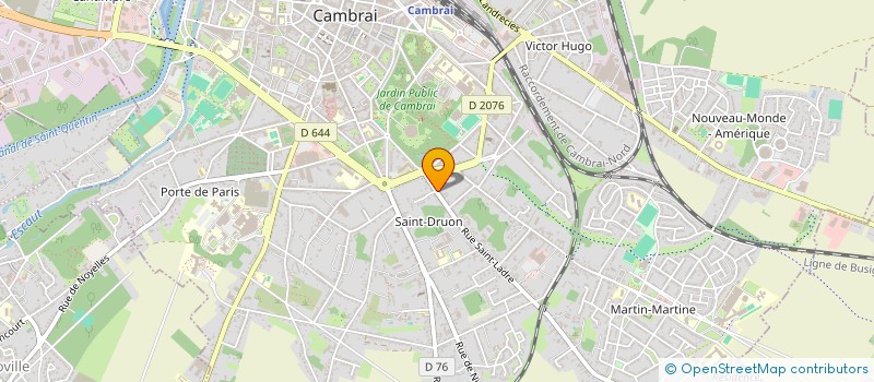 localisation de l'entreprise MADAME VERONIQUE AUDUSSEAU à CAMBRAI