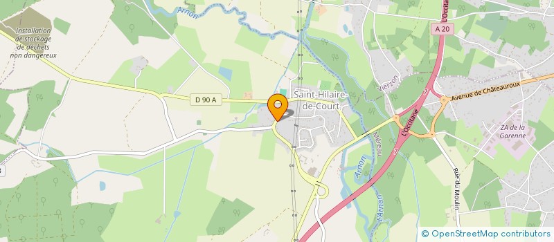 localisation de l'entreprise MADAME VERONIQUE AUGE  SAINT-HILAIRE-DE-COURT