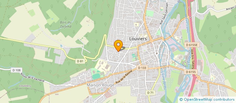localisation de l'entreprise MADAME VERONIQUE AUGER à LOUVIERS