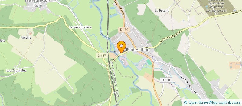 localisation de l'entreprise MADAME VERONIQUE AUTIN  PONT-AUTHOU