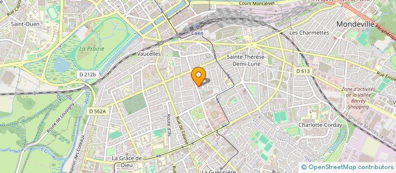 localisation de l'entreprise MADAME VERONIQUE AUVRAY à CAEN