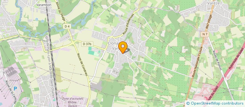 localisation de l'entreprise MADAME VERONIQUE AVALLET  CLONAS-SUR-VAREZE